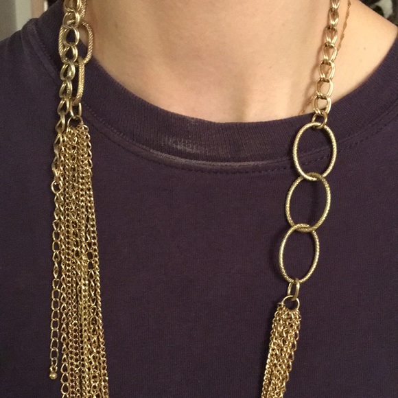 Express Gold Multilayer Necklace - Picture 2 of 8